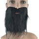 thumbnail image 4 of 4 piezas bigote barba bigotes simulación cosplay disfraz accesorio fiesta bola accesorios para decoración (blanco + negro + gris + marrón), 4 of 5