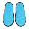 thumbnail image 1 of Balery Sky Blue Glitter Pantuflas de Casa de Felpa Silenciosas con Diseño Estampado, Zapatillas Cómodas Antideslizantes de Algodón para Interior-Medium, 1 of 8