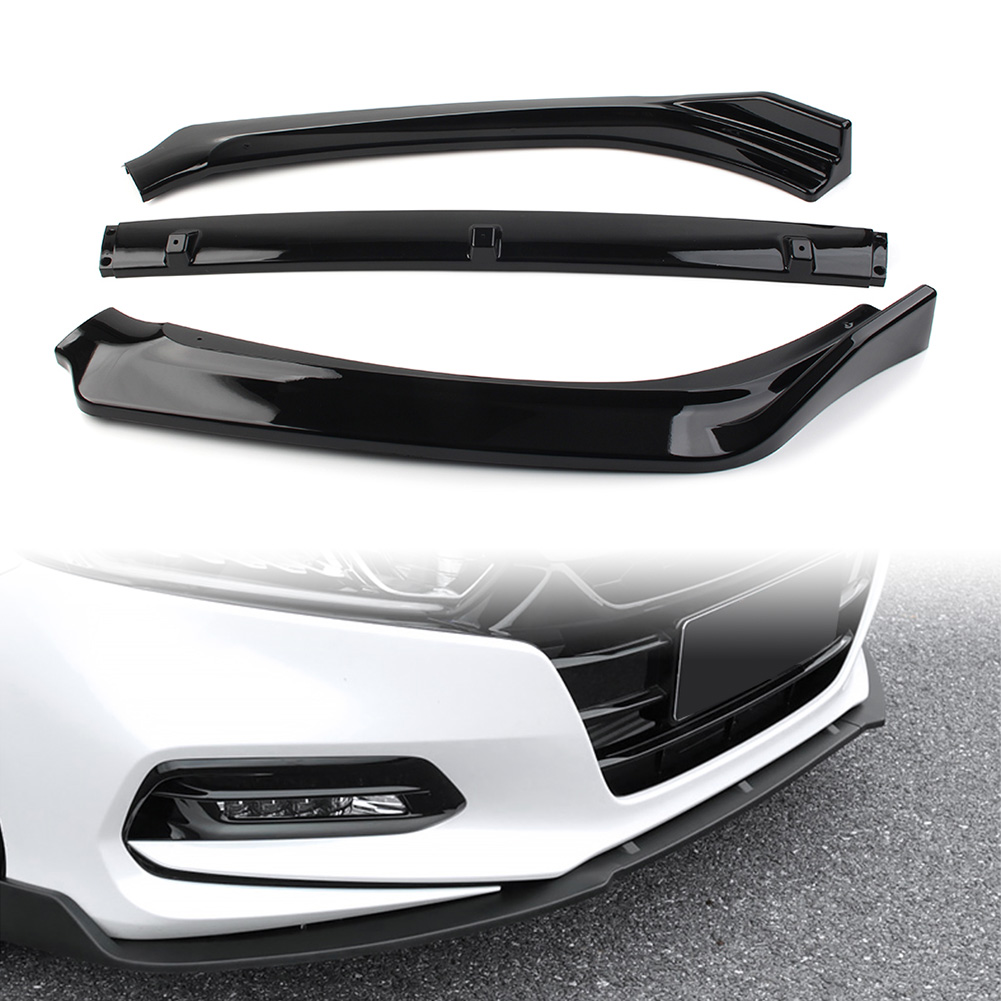 BFY For Honda Accord 10th 2018 2019 2020 Car Front Bumper Lip Trim Around Grill Lip Protection Cover Gloss Black - image 1 of 5