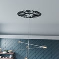 thumbnail image 6 of 22"OD x 7 3/4"ID x 3/4"P Augustus Architectural Grade PVC Pierced Ceiling Medallion, Antiqued Pewter, 6 of 11