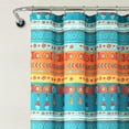 thumbnail image 3 of Lush Decor Boho Watercolor Border Shower Curtain, Multicolor 72" x 72", 3 of 7