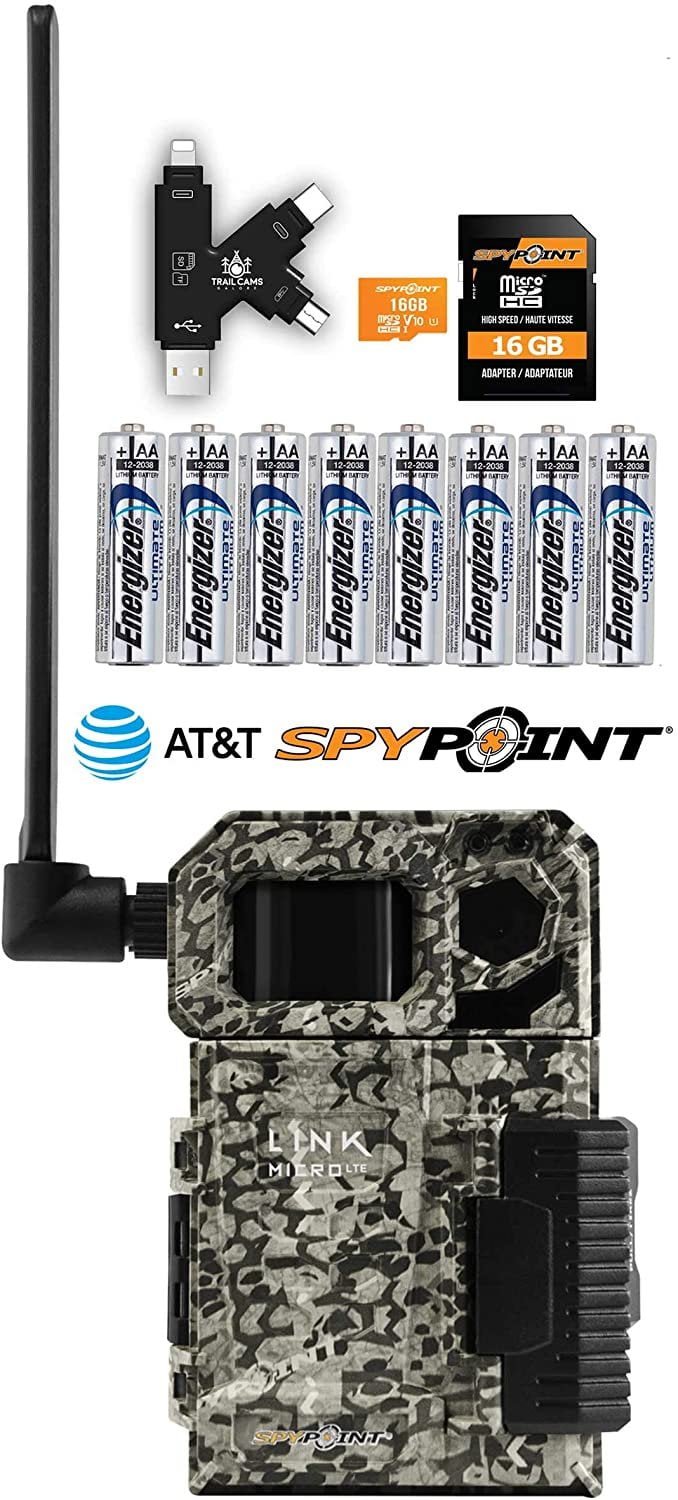 New 2020 Spypoint Link-Micro-LTE AT&T USA Cellular 10MP Low Glow IR Trail Camera 