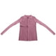 thumbnail image 3 of MHFRRA Cárdigan de Punto Acanalado con Doble Cremallera para Mujer, Top Corto Ajustado con Cuello Rosa, 3 of 3