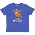 thumbnail image 3 of Inktastic Happy New Year Cute Ox Youth T-Shirt, 3 of 5