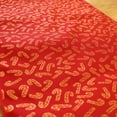 thumbnail image 3 of Brocade Table Runner Christmas Holiday Collection Glittery Candy Canes Red, 3 of 4
