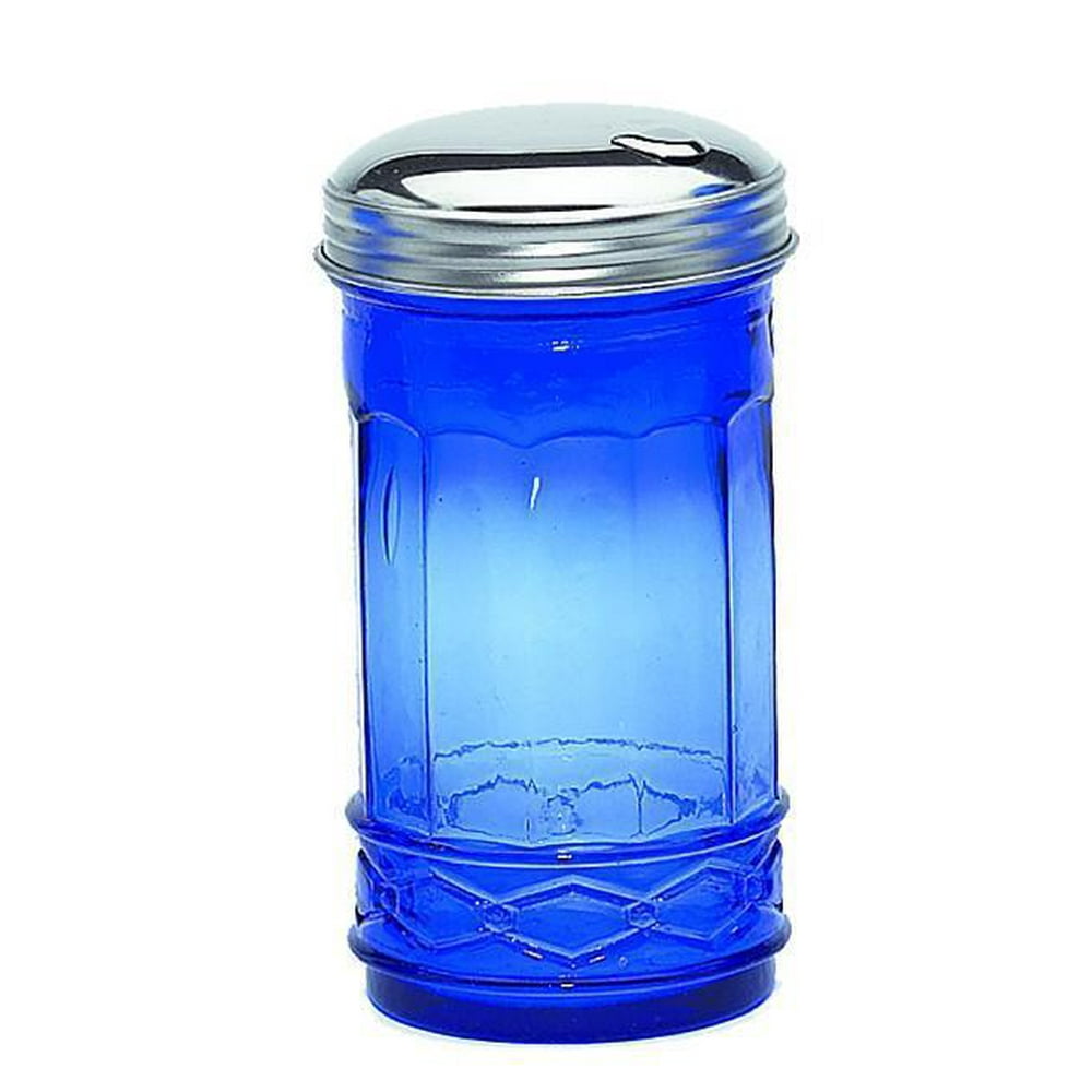 Cobalt Blue Glass Sugar Shaker