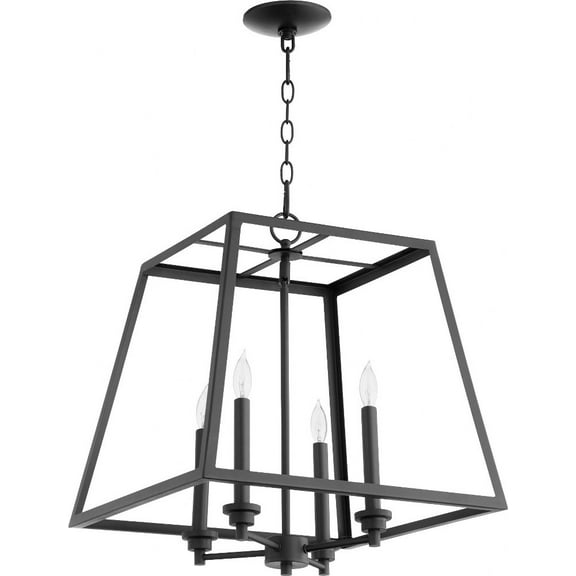 Quorum Lighting - 4 Light Pendant In Transitional Style-21 Inches Tall and 18