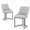 Light Grey, variant on COLAMY Kitchen Dining Chairs Set of 2 Fabric Upholestered Chairs with Backrest, U Shape Stable Chairs for Kitchen, Hotel, Dining Room, Light Gray