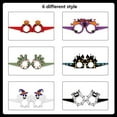 thumbnail image 5 of Halloween Eyeglasses 6 PCS - Novelty Paper Toy Glasses with Pumpkin, Spider Web, Ghost, Bat, Skull Designs for Party Favors, & Decorations for Kids Adults, 5 of 6