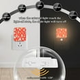 thumbnail image 4 of Yayeee 2-Pack Plug in LED Night Lights with Light Sensors Motion Detectors, Red Christmas Ornaments Pattern, 4 of 7