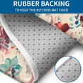 thumbnail image 4 of Pioneer Flower Floral Print Pattern Bathroom Rugs Sets 3 Piece,Toilet Cover Set,Absorbent Non Slip Bathroom Mats Sets with U-Shaped Contour Rug Toilet Rug Set, 4 of 5