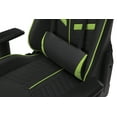 thumbnail image 6 of OFM Essentials Collection Racing Style Gaming Chair and 60" L-Shaped Desk, Office Bundle, in Green/Black (PKG-W-E02-GN-BLK), 6 of 20