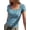Dark Blue Blue Flower, variant on BTFBM Floral Square Neck Tops for Women Trendy Summer Outfits Short Sleeve Shirts Boho Top Beach Vacation Clothes