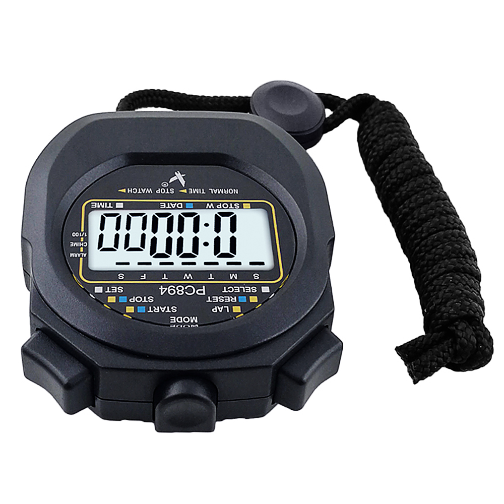 Lixada Single Row 2 Memories Stopwatch With Time Date Display Digital Sports Timer Walmart Com