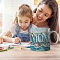 thumbnail image 2 of WOHAPY Upgrade Mother's Day Ceramic Coffee Mug, Flower Butterfly Decor Tea Cup, 3.74x3.15in Functional Gift for Mom B, 2 of 4