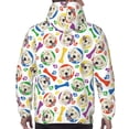 thumbnail image 7 of Cauagu Cartoon Labrador Retriever for Men's Pullover Hooded Sweatshirt Athletic Casual Hoodie Aautumn Hoodie Sweatshirt for Men Pullover Casual Hooded Sweatshirt-X-Large, 7 of 7