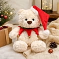 thumbnail image 4 of 10'' Christmas Teddy Bear Plush Toy, Cute Stuffed Animal Doll, 4 of 4