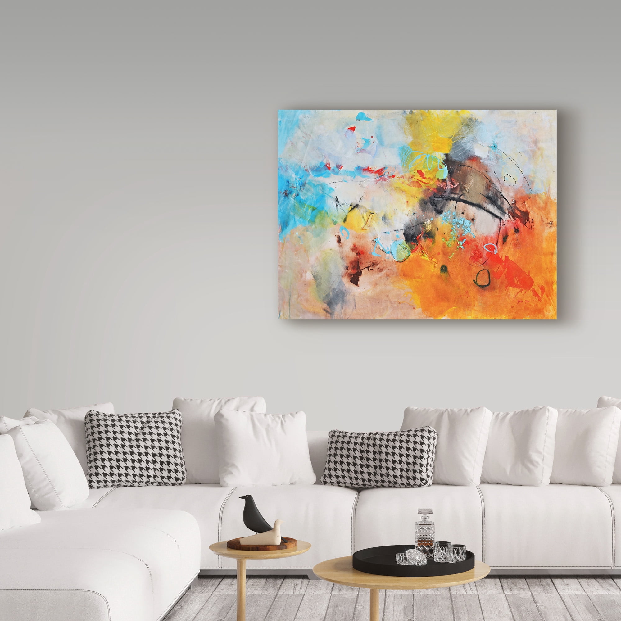 Trademark Fine Art 'Abstract Colors' Canvas Art by Gabi Ger