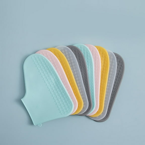 Raindrops Silicone Outdoor Shoe Cover Portable Rain Proof Shoes Cover Antislip Rain Shoes Cover (White, Size )