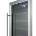 thumbnail image 3 of 18" wide ADA compliant wine cellar for built-in or freestanding use, with digital controls, lock, and LED lighting, 3 of 5