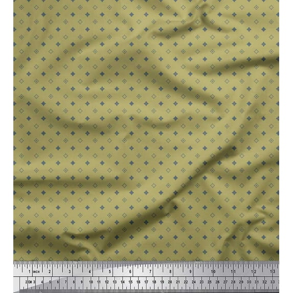 Soimoi Poly Georgette Fabric Artistic Floral Shirting Print Sewing Fabric Yard 52 Inch Wide