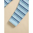 thumbnail image 7 of WIBACKER Toddler Baby Boy Girl Fall Outfit Ribbed Knit Tops Elastic Pants Set Cute 2pcs Stripe Winter Clothes, 7 of 7