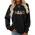 thumbnail image 2 of Mama Sweatshirt Woman Long Sleeve Shirt Casual Loose Crew Neck Fall Pullover Top, 2 of 7