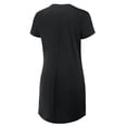 thumbnail image 3 of Women's Fanatics Black New Orleans Saints Ruched Drape T-Shirt Dress, 3 of 3