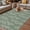 Green, variant on Dark Green Botanical Outdoor Rug for Patio/Deck/Porch, Non-Slip Large Area Rug 6 x 9 Ft, Pastoral Elegant Spring Floral Indoor Outdoor Rugs Washable Area Rugs, Reversible Camping Rug Carpet Runner