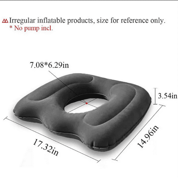 Shiogb Clearance Minicloss Donut Seat Cushion Large Tailbone Pillow For Car Or Truck Chair Wheelchair Back Bed Coccyx Hemorrhoid Sciatica, Cushion 9.4X6.7X1.6 Inches, 1X Seat Cushion