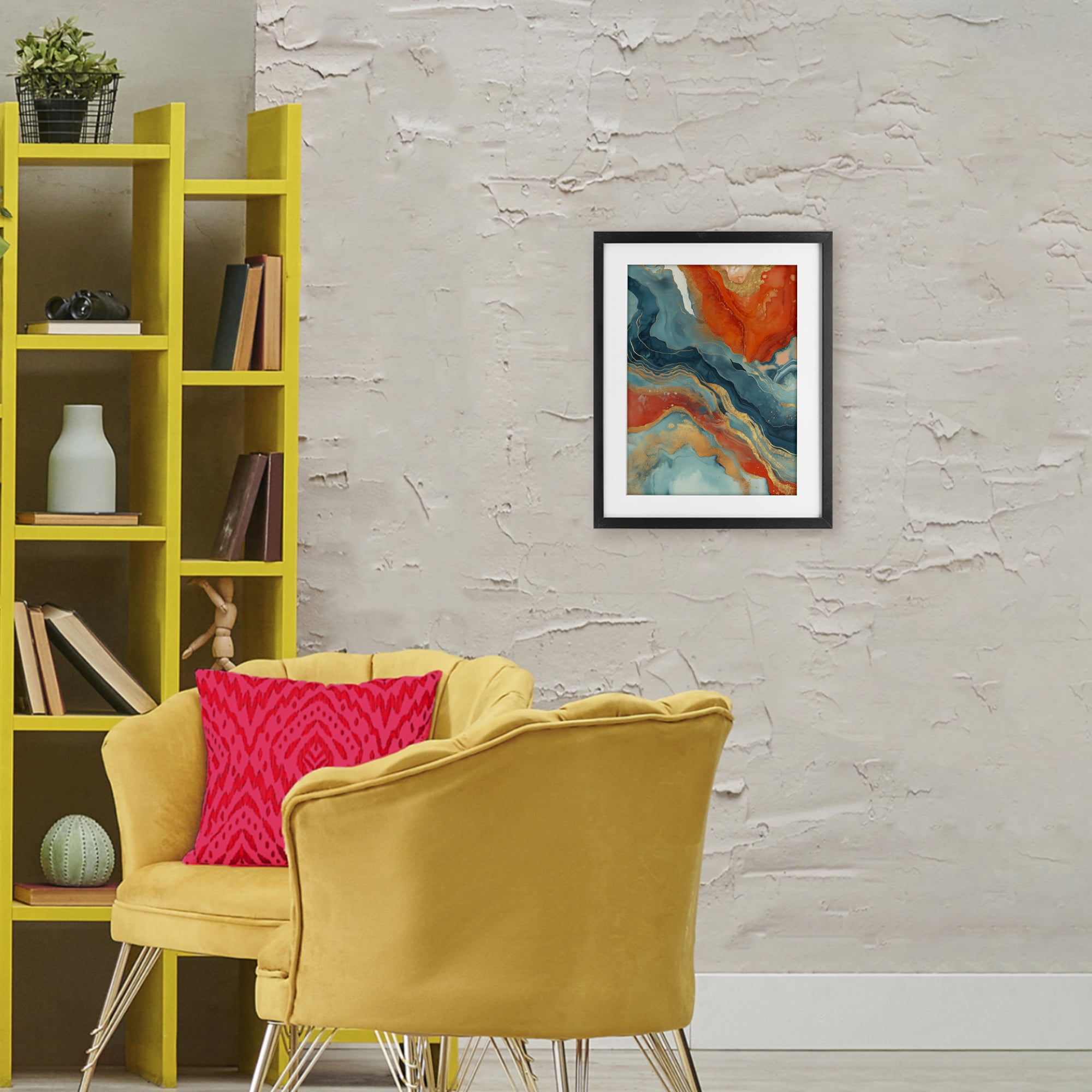 Stupell Industries Vibrant Fusion Movement Black Framed Print Under Glass, design by Svetlana Aleynikova