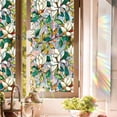 thumbnail image 6 of Rugerasy Window Film, Static Cling Stained Glass Window Film, Removable Non-Adhesive Window Clings Decoration, Plant Flower Glass Door Decals,For Living Room, Dining Room, 6 of 8