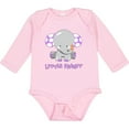 thumbnail image 3 of Inktastic Little Peanut Cute Baby Elephant Boys or Girls Long Sleeve Baby Bodysuit, 3 of 5