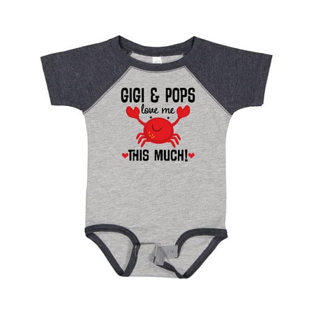 

Inktastic Gigi and Pops Love Me Grandchild Boys or Girls Baby Bodysuit