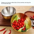 thumbnail image 4 of Salad Bowl with Smooth Corners Stainless Steel Korean Salad Bowl Safe Modern Edge Smooth Surface Stain-resistant Salad Bowl Rounded Edges Salad Bowl, 4 of 8