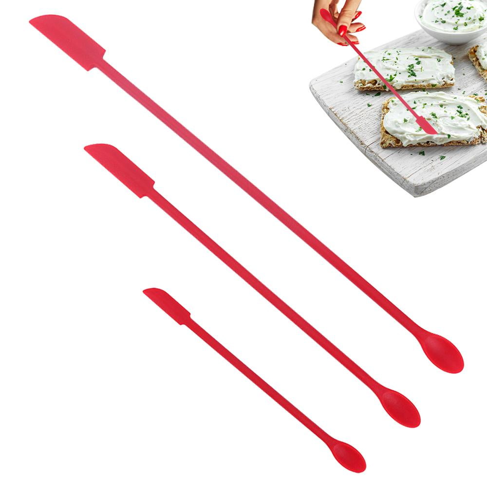 Tohuu Mini Silicone Spatula Last Drop Spatula Tool Durable DoubleEnd