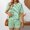 Green, variant on MAIHAN Womens Two Piece Outfits Y2k Outfits Shirt & Shorts Clothes Set Elastic Waist Shorts 2pcs Clothes Set for Casual and Summer Wear