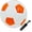 Orange, variant on Soccer Ball (Size 2/3/4/5) with Pump Needle – Thicker PU, Tight Weave, for Youth Training, League, Practice, Gift