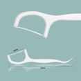 thumbnail image 2 of Palillo de hilo dental desechable Palillo de hilo dental de plástico Protector de limpieza de dientes de arco ultrafino, 2 of 6
