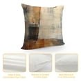 thumbnail image 4 of JEUXUS  Abstract Art Throw Pillow Covers, Brown and Beige Abstract Art Painting Double-Sided Cushion Cover  Decorative Home Gift Bed Pillowcase, Abstract Art 12, 4 of 5