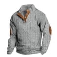 thumbnail image 1 of Moitié-moitié, Haut Imprimé pour Hommes Demi-Fermeture Éclair Haut à Manches Longues Haut/chemise à Col Rond à Manches Longues, 1 of 3