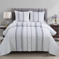 thumbnail image 7 of Your Lifestyle by Donna Sharp Trellis Horizontal Stripes Cotton Embroidered Decor Pillow, 7 of 7