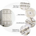thumbnail image 6 of Shower Curtain Boho Geometric Shower Curtains for Bathroom Decor Bohemian Style Shower Curtain Sets with Hooks Waterproof Fabric Bath Curtain Small Stall 36" X 72", 6 of 6