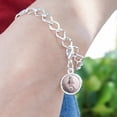 thumbnail image 3 of Siberian Cat Kitten Tipping The Scale Silver Plated Bracelet with Antiqued Charm, 3 of 4