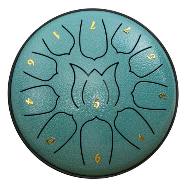 CUITING Tambour à Main 6 Pouces 11 Tons pour Enfants et Adultes Portable et Léger en Acier au Carbone avec Rythmes Uniques pour Expression Musicale Créative Adapté pour Jeu Solo