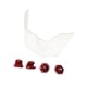 thumbnail image 4 of Visera para casco de fútbol, ​​protección ocular, funda protectora profesional para rugby Rojo, 4 of 8