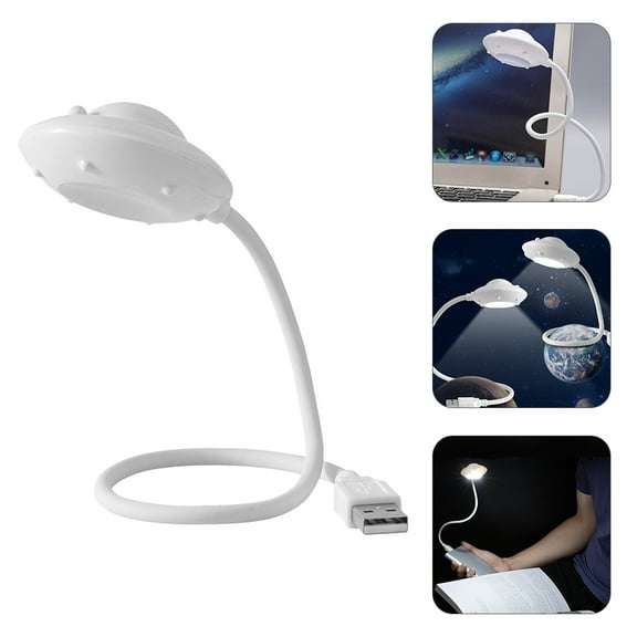 Soimiss USB Powered Computer Keyboard Lamp White LED with Adjustable Arm for Night Reading
