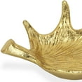 thumbnail image 3 of 10" Textured Gold Antler Metal Handmade Tray, 3 of 10