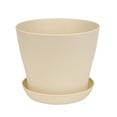thumbnail image 1 of Bgsha Resin Plastic Flower Pot with tray Green potted plants Plant Pots, 1 of 10