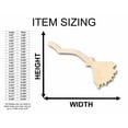thumbnail image 2 of Unfinished Wood Crooked Flying Broom Silhouette - Craft- up to 46" DIY 7" / 1/4", 2 of 3
